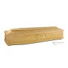 COFFIN CASKET IRIS ENGRAVED YELLOW PINE DISTRIBUTED FOR FUNERAL HOMES 100% MADE IN ITALY