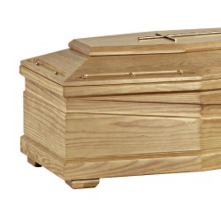 COFFIN CASKET YELLOW PINE DISTRIBUTED FOR FUNERAL HOMES 100% MADE IN ITALY