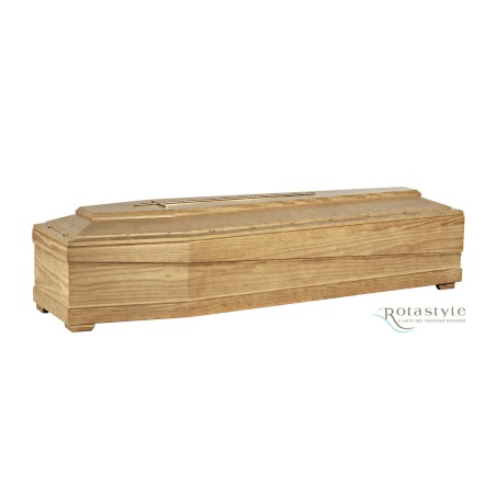 ATAUD FERETRO LISO EN PINO DISTRIBUIDO PARA FUNERARIAS Y TANATORIOS 100% ITALIANO