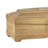 COFFIN CASKET YELLOW PINE DISTRIBUTED FOR FUNERAL HOMES 100% MADE IN ITALY