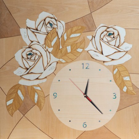 INLAID WALL CLOCK DISTRIBUTED FOR FUNERAL HOMES & CREMATION 100% MADE IN ITALY