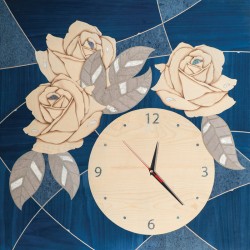 Reloj de pared CRISTALLO DI LUCE blu