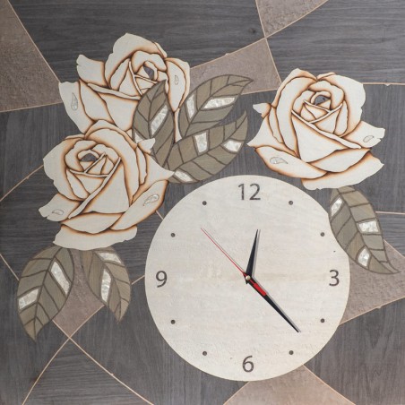 HORLOGE EN MARQUETERIE DISTRIBUÉ POUR POMPES FUNÈBRES ET MAISONS 100% ITALIEN