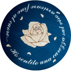Round table CRISTALLO DI LUCE blu