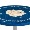 INLAID ROUND TABLE DISTRIBUTED FOR FUNERAL HOMES & CREMATION 100% MADE IN ITALY