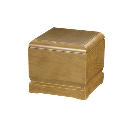 CINERARY URN SMOOTH WALNUT DISTRIBUTED FOR FUNERAL HOMES 100% MADE IN ITALY & CREMATION