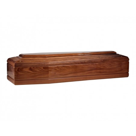 COFFIN CASKET EVOLUTION AFRORMOSIA DISTRIBUTED FOR FUNERAL HOMES 100% MADE IN ITALY