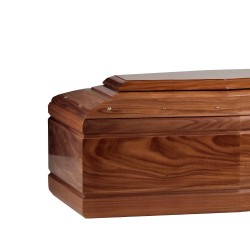 COFFIN CASKET EVOLUTION AFRORMOSIA DISTRIBUTED FOR FUNERAL HOMES 100% MADE IN ITALY