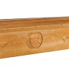 COFFIN CASKET ENGRAVED YELLOW PINE DISTRIBUTED FOR FUNERAL HOMES 100% MADE IN ITALY