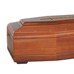 ATAUD FERETRO EN CAOBA SAPELLI DISTRIBUIDO PARA FUNERARIAS Y TANATORIOS 100% ITALIANO