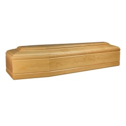 COFFIN CASKET Natural Ash DISTRIBUTED FOR FUNERAL HOMES 100% MADE IN ITALY