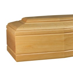 COFFIN CASKET Natural Ash DISTRIBUTED FOR FUNERAL HOMES 100% MADE IN ITALY