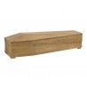 COFFIN CASKET EKEOS AMERICAN OAK SMOOTH DISTRIBUTED FOR FUNERAL HOMES 100% MADE IN ITALY