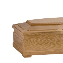 ATAUD FERETRO VIRGEN TALLADA EN PINO DISTRIBUIDO PARA FUNERARIAS Y TANATORIOS 100% ITALIANO