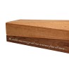 COFFIN CASKET AMERICAN OAK INLAID DISTRIBUTED FOR FUNERAL HOMES 100% MADE IN ITALY