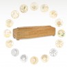 COFFIN CASKET BRASS ACCESSORY YELLOW PINE PRODUCED & DISTRIBUTED BY ROTASTYLE 100% MADE IN ITALY