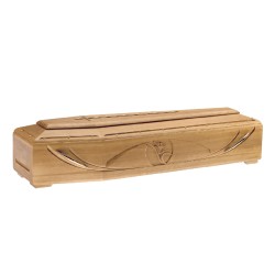 COFANO FUNEBRE CALLA FRASSINO OLIVATO DISTRIBUITO ALL'INGROSSO 100% MADE IN ITALY