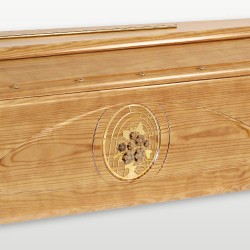 COFFIN CASKET INFINITY ULIVO YELLOW PINE PRODUCED & DISTRIBUTED BY ROTASTYLE 100% MADE IN ITALY