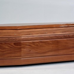 COFFIN CASKET EVOLUTION AFRORMOSIA DISTRIBUTED FOR FUNERAL HOMES 100% MADE IN ITALY