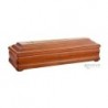 COFFIN CASKET LUX CONICAL DOVETAIL MAHOGANY DISTRIBUTED FOR FUNERAL HOMES 100% MADE IN ITALY