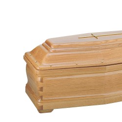 COFFIN CASKET LUX DOVETAIL AMERICAN OAK DISTRIBUTED FOR FUNERAL HOMES 100% MADE IN ITALY