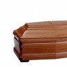 COFFIN CASKET LUX DOVETAIL MAHOGANY DISTRIBUTED FOR FUNERAL HOMES 100% MADE IN ITALY