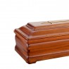 COFFIN CASKET LUX CONICAL DOVETAIL MAHOGANY DISTRIBUTED FOR FUNERAL HOMES 100% MADE IN ITALY