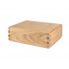 COFFIN CASKET LUX DOVETAIL AMERICAN OAK DISTRIBUTED FOR FUNERAL HOMES 100% MADE IN ITALY