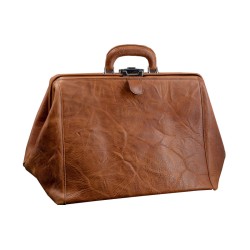 Urn carrier bag in leather...