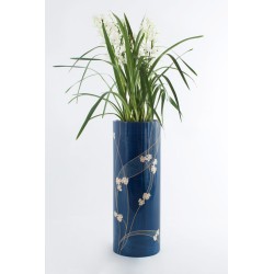 Inlaid planter CILIEGIO IN FIORE BLU