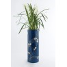 Inlaid planter CILIEGIO IN FIORE BLU