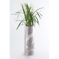 Inlaid planter CILIEGIO IN FIORE GRIGIO