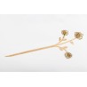 RITMO DEL CUORE ROSE BIANCHE brass cross