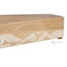 COFFIN CASKET AMERICAN OAK INLAID DISTRIBUTED FOR FUNERAL HOMES 100% MADE IN ITALY