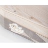 COFFIN CASKET AMERICAN OAK INLAID DISTRIBUTED FOR FUNERAL HOMES 100% MADE IN ITALY