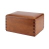 CINERARY URN DOVETAIL AMERICAN MAHOGANY DISTRIBUTED FOR FUNERAL HOMES & CREMATION 100% MADE IN ITALY