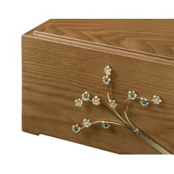 CINERARY URN BRASS DECORATION DISTRIBUTED FOR FUNERAL HOMES 100% MADE IN ITALY & CREMATION