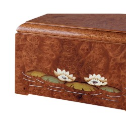 INLAID CINERARY URN DISTRIBUTED FOR FUNERAL HOMES & CREMATION 100% MADE IN ITALY