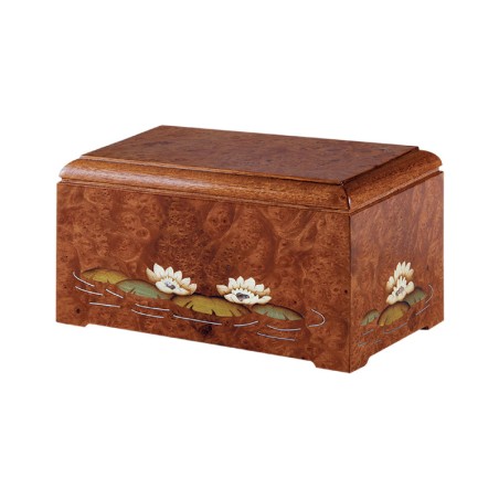 INLAID CINERARY URN DISTRIBUTED FOR FUNERAL HOMES & CREMATION 100% MADE IN ITALY