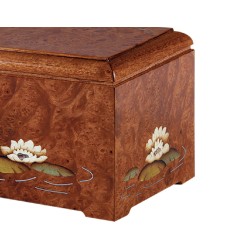 INLAID CINERARY URN DISTRIBUTED FOR FUNERAL HOMES & CREMATION 100% MADE IN ITALY