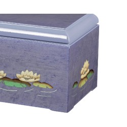 INLAID CINERARY URN DISTRIBUTED FOR FUNERAL HOMES & CREMATION 100% MADE IN ITALY