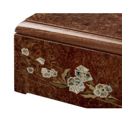 INLAID CINERARY URN DISTRIBUTED FOR FUNERAL HOMES & CREMATION 100% MADE IN ITALY