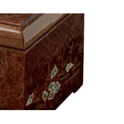 INLAID CINERARY URN DISTRIBUTED FOR FUNERAL HOMES & CREMATION 100% MADE IN ITALY