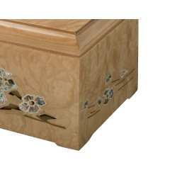 INLAID CINERARY URN DISTRIBUTED FOR FUNERAL HOMES & CREMATION 100% MADE IN ITALY