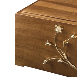 URNA CENIZAS DECORACION RAMO EN LATON DISTRIBUIDO PARA FUNERARIAS,TANATORIOS Y CASA 100% ITALIANO