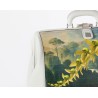 Urn carrier bag in leather Orchidea