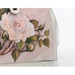 Urn carrier bag in leather Rosa Silvia