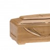 COFFIN CASKET ENGRAVED ASH WOOD DISTRIBUTED FOR FUNERAL HOMES 100% MADE IN ITALY