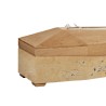 COFFIN CASKET AMERICAN OAK INLAID DISTRIBUTED FOR FUNERAL HOMES 100% MADE IN ITALY