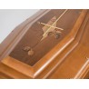 COFFIN CASKET INLAID WALNUT DISTRIBUTED FOR FUNERAL HOMES 100% MADE IN ITALY